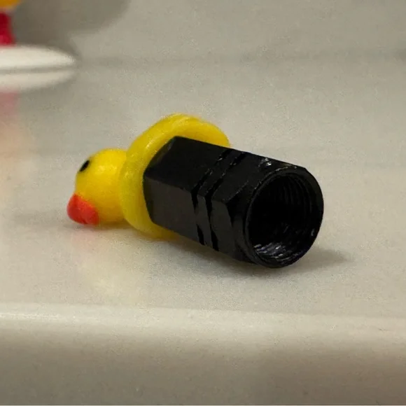 Duck Valve Stem Caps for Car, Bicycle, Motorcycle | Duck Tire Caps Set of 5 - Picture 5 of 8
